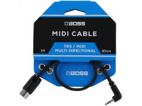 <b>BOSS BMIDI-1-35 cabo ficha TRS stereo angulado 3.5 mm e ficha MIDI standard 5-pinos com 30 centimetros comprimento Garantia Vitalícia</b> <b>BOSS BMIDI-1-35 cabo ficha TRS stereo angulado 3.5 mm e ficha MIDI standard 5-pinos com 30 centimetros comprimento Garantia Vitalícia</b>